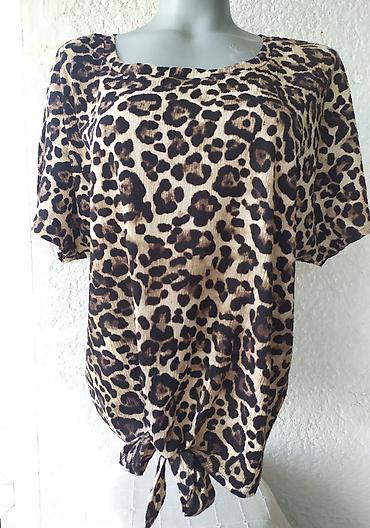 Bluze: "JANINA" Bluza Leopard Print - Kratak Rukav * L ⭕ Stanje: Odlično - — 1