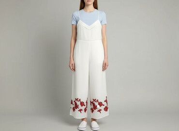 zara kombinezon bialy: Boohoo, Women`s overall, size S