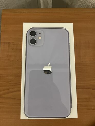 ikinci el iphone telefonlar: IPhone 11, 64 GB, Deep Purple, Barmaq izi, Face ID