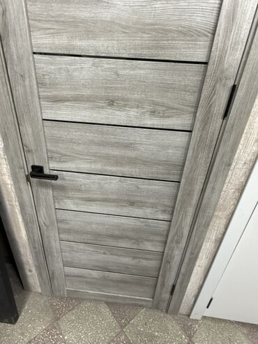 двери для ванной комнаты: Жабык ички эшик, Лофт стили менен, түсү - Боз