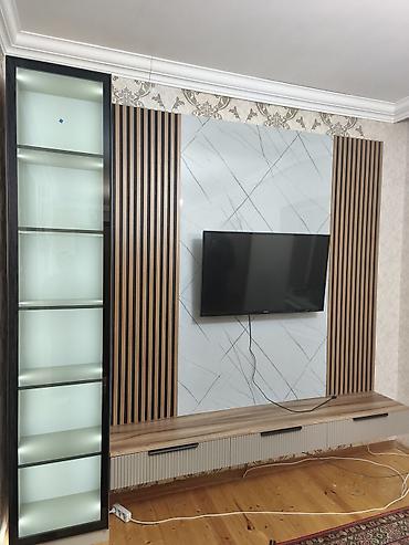 fasad panel: Mebel dizayn və yığma xidməti - TV stendi və dekorativ TV zonaları — 3