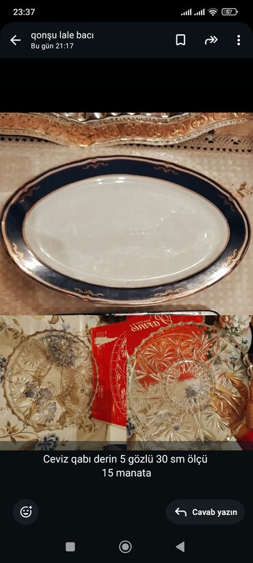 Çay dəstləri və servizlər: Çay dəsti, rəng - Ağ, Keramika — 13