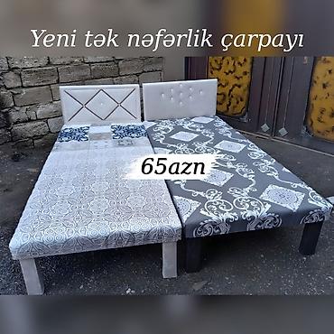 Çarpayılar: Təzə çarpayılar. 1 nəfərlik çarpayılar 65manat. 2 nəfərlik taxt — 1
