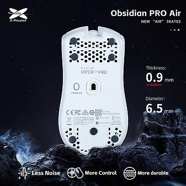 logitech g pro: Продаю фирменные глайды xraypad obsidian pro air/obsidian air Obsidian — 1