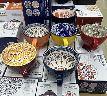 karaca home: Danny Home “Porcelain Art Mug” – dekorativ naxışlı iri fincanlar - — 1