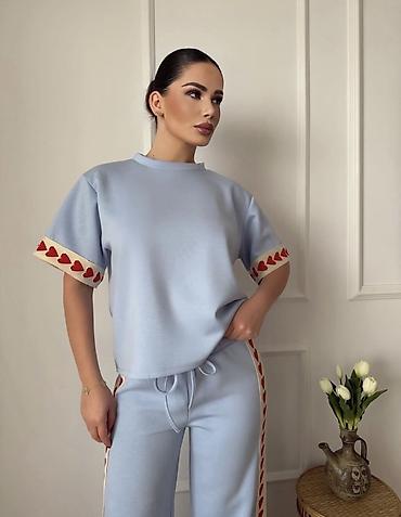 Gornji i donji deo: ❤️Top komplet – majica i pantalone sa srcima — 15