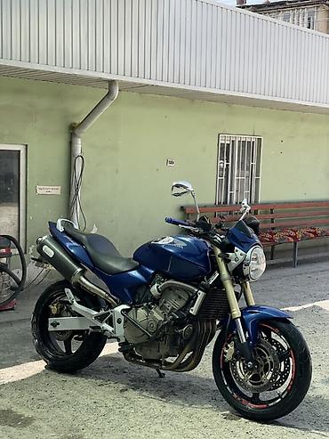 ex 5: Honda CB600F Hornet, синий дорожный нейкед. - Двигатель: рядный — 3