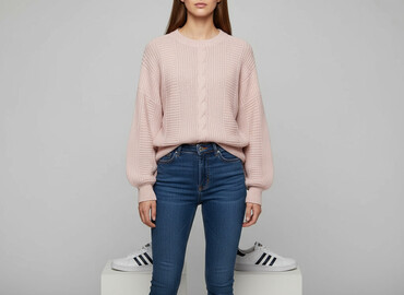 sweter akryl: Sweter damski, rozmiar M