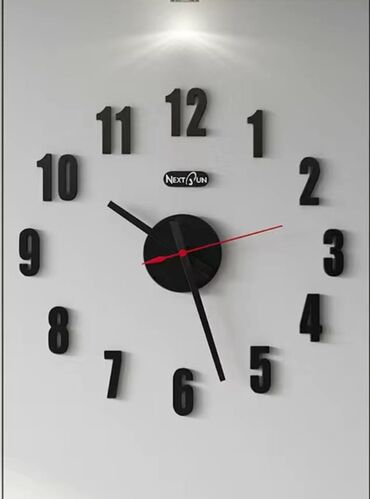 декор для стены: 3D Часы на стену (диаметром) - 50 см!