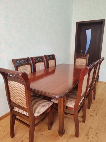 Taburetlər: Qonaq otağı üçün, İşlənmiş, 6 stul