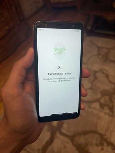 samsunq j 6: Samsung Galaxy J6 Plus, 32 GB, rəng - Qırmızı, Barmaq izi, Face ID, Sensor — 6