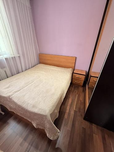 160: Двуспальная кровать с прикроватными тумбами и шкафом-купе - — 2