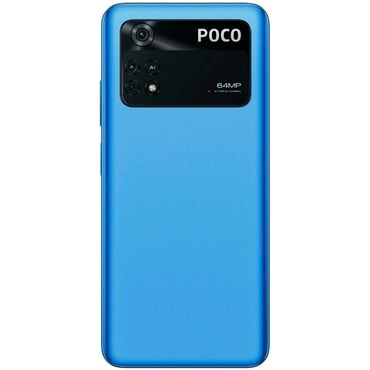 номера симки: Poco M4 Pro, Б/у, 256 ГБ, цвет - Синий, eSIM, 2 SIM