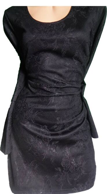 bunda 6 u 1: M (EU 38), color - Black, Cocktail, Long sleeves