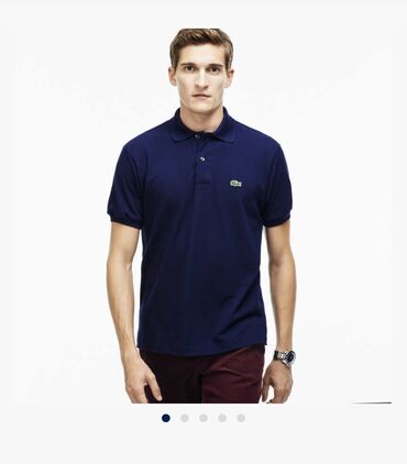 Футболки: Мужская футболка, XL (EU 42), Lacoste, Новый, цвет - Синий, Самовывоз, Платная доставка