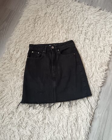 letnja suknjica: ZARA crna teksas suknjica, veličina XS/34