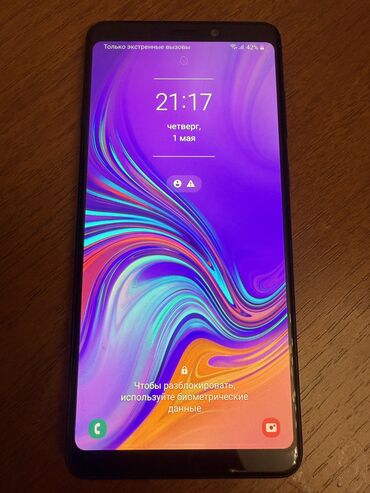 Samsung: Samsung Galaxy A9, Б/у, 128 ГБ, цвет - Черный, 2 SIM