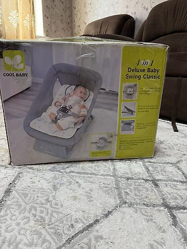 детский бешик: Качели-шезлонг для малышей COOL BABY “Deluxe Baby Swing Classic” — 1
