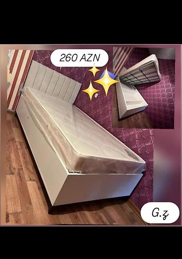 tək matraslar: Qiymət: 260 AZN Mebel dəsti – açılan mexanizmlu tək nəfərlik çarpayı — 1