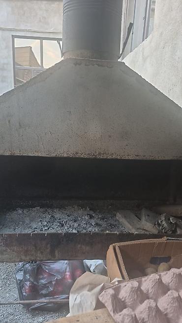 barbekü: Metall soba-manqal – tüstü borulu, örtüklü - Material: qalın metal — 3
