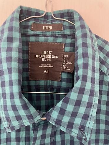 farmerke dg: Muška košulja H&M L.O.G.G. (Label of Graded Goods) – Fitted kroj — 2