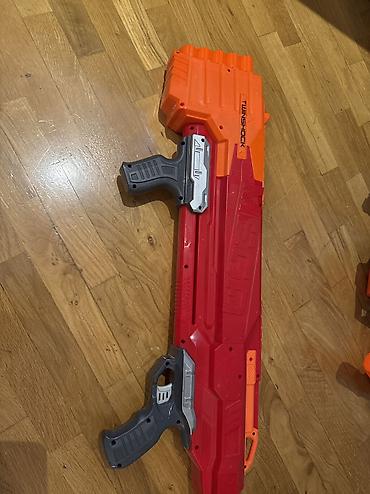 Oyuncaqlar: NERF N-Strike Mega TwinShock dart blaster bele giymete bu nerf cox — 1