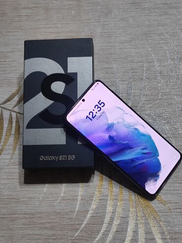 Samsung: Samsung Galaxy S21 5G, 128 GB, Sensor, Barmaq izi, Face ID