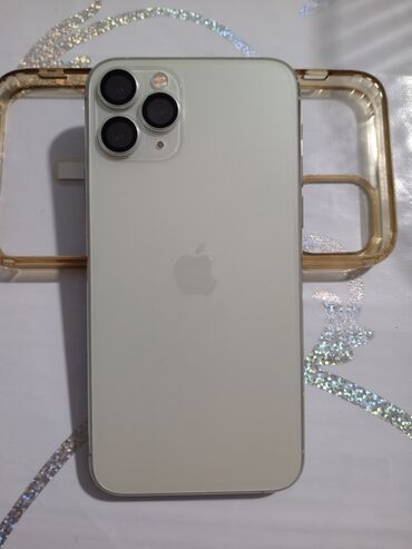 телефоны купить бу: IPhone 11 Pro, Колдонулган, 256 ГБ, Ак, Заряддоочу түзүлүш, Коргоочу айнек, Каптама, 88 %