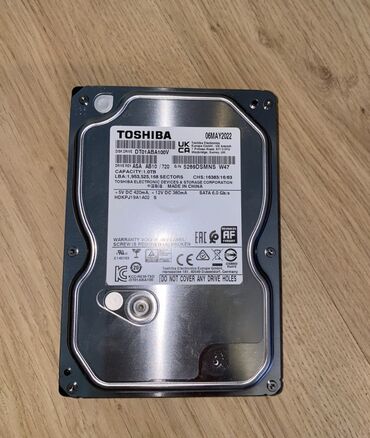 hdd для серверов 15000 обмин: Маалымат алып жүрүүчү, Колдонулган, Toshiba, HDD, 1 ТБ