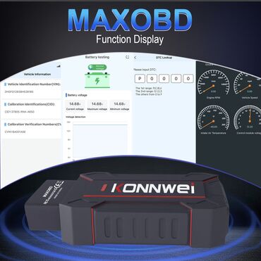Alati za automobile: Novo -KONNWEI MAXOBD Bluetooth OBDII za IOS Android MAXOBD Bluetooth — 16