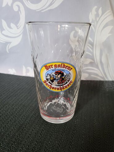 Čaše: Case nove za vino,zlatni Sachsenhauser Nemacke 80te. Retke case,sve — 10