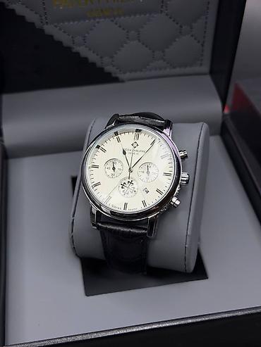 Наручные часы: Klassik kişi qol saatı – Patek Philippe üslubunda, xronoqraf — 5