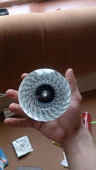 uvb lampa: Şüşə dekorativ spot lamp başlıqları (tavan üçün) - Material: qalın — 2