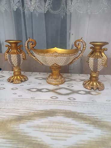 Meyvə qabi və şamdanlar satilir. Yaxsi vəziyətdədir. Alinib hec vaxt lalafo.az -da Meyvə qabi və şamdanlar satilir. Yaxsi vəziyətdədir. Alinib hec vaxt