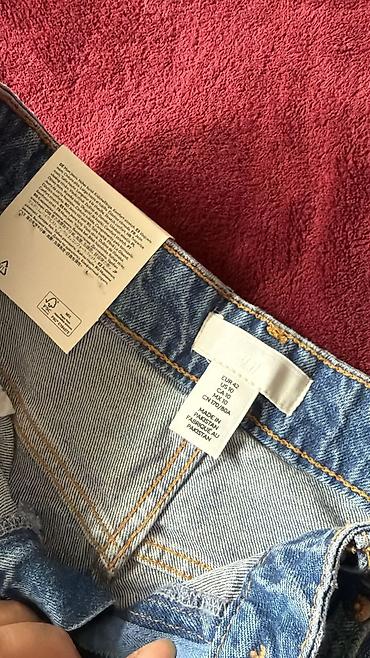 порофин: Джинсы, Мом, H&M, Высокая талия, L — 7
