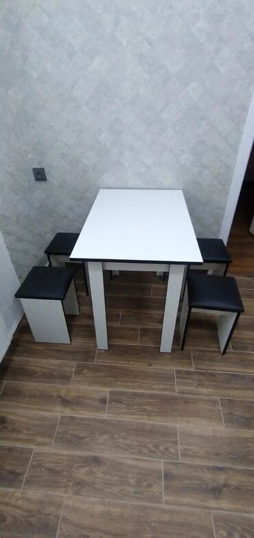 Мебель для дома: Для кухни, Новый, Нераскладной, Угловой стол, 4 стула, Азербайджан