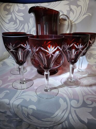 Kuhinjski setovi: Servis kristal za vino,rucno graviran 60,70te god. Servis — 3