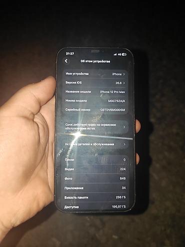 apple 16e: IPhone 12 Pro Max, 256 ГБ, модель MGC73ZA/A Характеристики и детали — 2