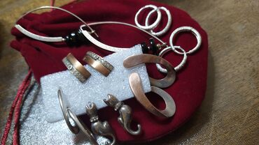 Серебряные серьги: Серебряные серьги, Проба 925, Агат, Женские, Новый — 5