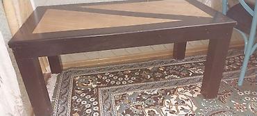 Masalar: Mebel: Düzbucaqlı qəhvə/çay masası - Material: ağac konstruksiya, üst — 2