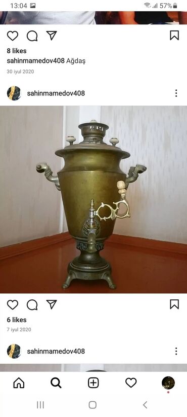 lalafo az ucuz tap samovarlar: Od Samovar, 5 l, Ünvandan götürmə, Ödənişli çatdırılma, Pulsuz çatdırılma