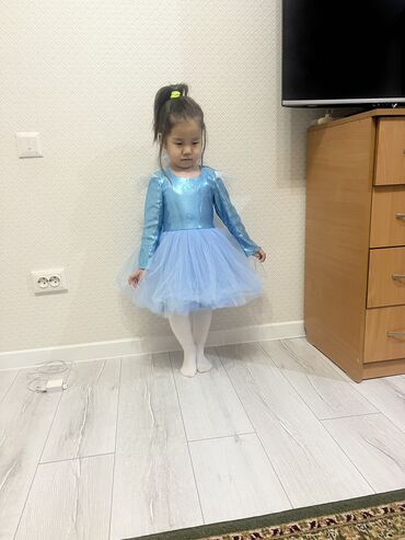 платье в китайском стиле: Детское платье, цвет - Голубой, Новый
