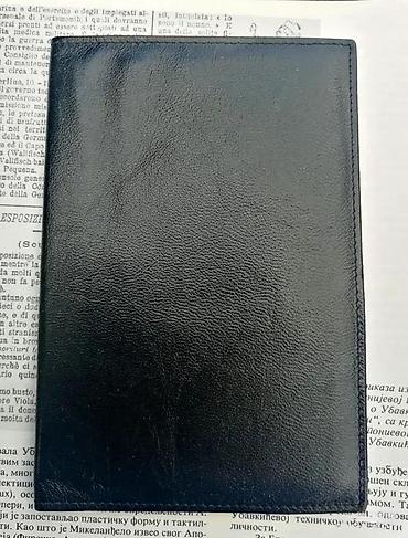 Novčanici: Vtg Lufthansa kožna crna futrola pasoš dokumente karte novča — 2