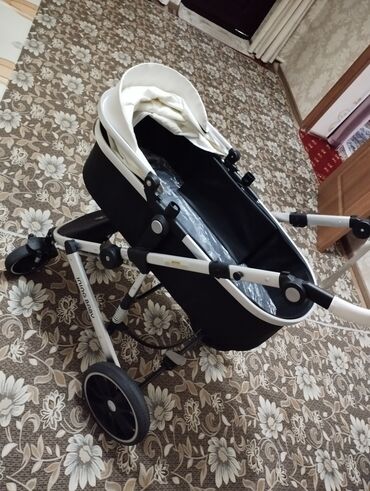 Коляски: Коляска, цвет - Черный, Б/у — 8