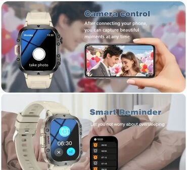 Smart saatlar: Smart saat, Smart, Sensor ekran, rəng - Qara — 6