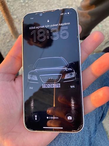 iphone 8 qara: IPhone 14, 128 GB, Ağ, Simsiz şarj, Face ID — 5