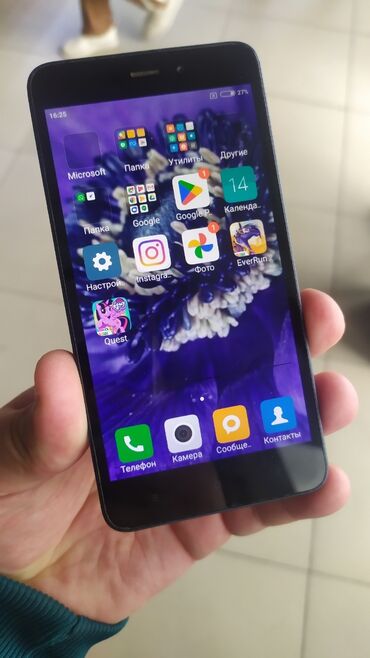 xiaomi redmi 4a: Xiaomi, Redmi 4A, Б/у, 16 ГБ, цвет - Синий, 2 SIM