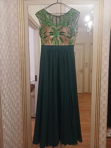 Ziyafət donları: 1) Bəzəkli yaxalı maxi don - Rəng: tünd bənövşəyi - Model: qolsuz — 20