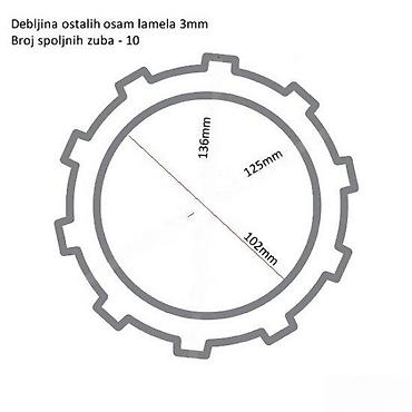 Kawasaki: Set lamela kvačila za motocikle – TRW Opis: - Komplet lamela i — 4