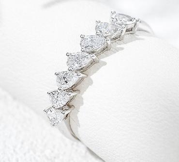 💍 Кольцо из белого золота 750 пробы с лабораторными бриллиантами •